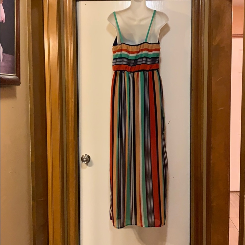 Ruby Rox stripe maxi summer dress - Picture 3 of 4